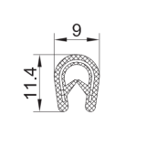 PVC-Kantenschutz mit Metallband