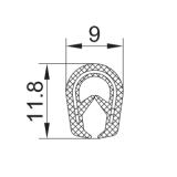 PVC-Kantenschutz mit Metallband