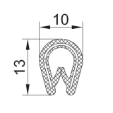 PVC-Kantenschutz mit Metallband