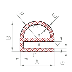 EPDM/NBR e-Profil Nr. 201