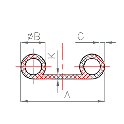 EPDM/NBR P-Profil Nr. 402