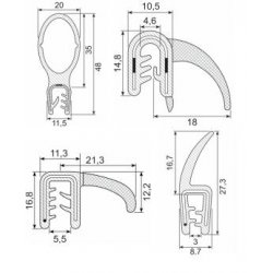 HOKOSIL® PVC-Kantenschutz mit...