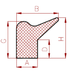 Silikon Spezial-Profil Nr. 1415