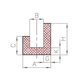 Silikon U-Profil Nr. 204