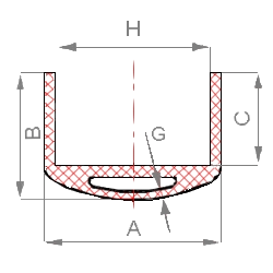 Silikon U-Profil Nr. 216