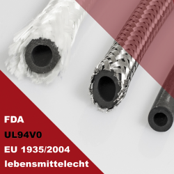 Viton® / FKM-Schläuche (Vollmaterial / FDA)