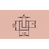 EPDM-Moosgummi U-Profil