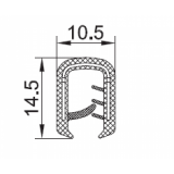 PVC-Kantenschutz mit Metallband