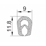 PVC-Kantenschutz mit Metallband