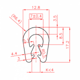 TPE-Kantenschutz ohne Metallband (weich)