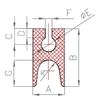 Silikon H-Profil Nr. 806