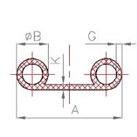 Silikon P-Profil / Noten-Profil Nr. 1005