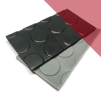 Flachnoppenmatten NR/SBR 65° Shore