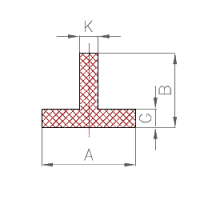 Silikon T-Profil Nr. 1101