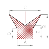 Silikon Nut u. Zargen-Profil Nr. 1304