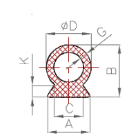 Silikon Nut u. Zargen-Profil Nr. 1308