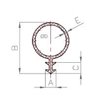 Silikon Nut u. Zargen-Profil Nr. 1310