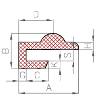 Silikon Spezial-Profil Nr. 1412