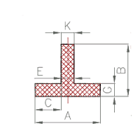 EPDM/NBR T-Profile (Produktionsware)