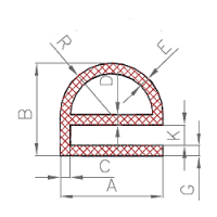 EPDM/NBR e-Profile (2 Standardformen / Produktionsware)