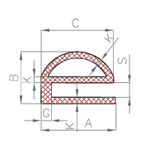 EPDM/NBR e-Profil Nr. 202