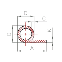 EPDM/NBR P-Profil Nr. 401