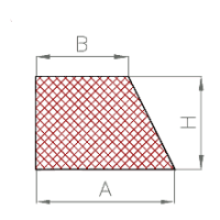 Silikon Rechteck u. Trapez-Profil Nr. 102