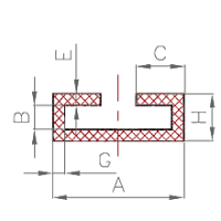 Silikon C-Profile (3 Profilformen)