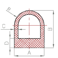 Silikon D-Profile (6 Profilformen)