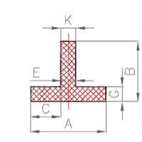 Silikon T-Profile (2 Profilformen)