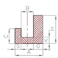 Silikon U-Profil Nr. 205