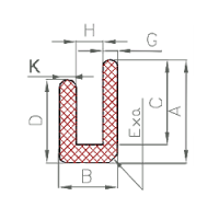 Silikon U-Profil Nr. 206