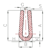 Silikon U-Profil Nr. 207