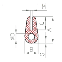 Silikon U-Profil Nr. 214