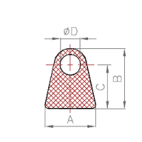 Silikon Halbrund-Profil Nr. 307