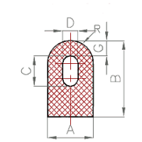 Silikon Halbrund-Profil Nr. 311