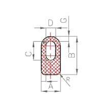 Silikon Halbrund-Profil Nr. 312