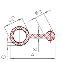 Silikon Knochen-Profil Nr. 403