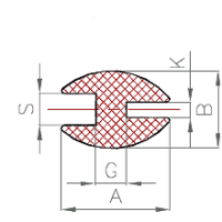 Silikon H-Profil Nr. 803