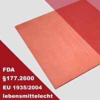 HokoFLEX® - Silikonplatten rotbraun / FDA (40°-60° Sh.)