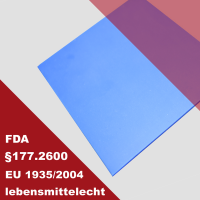 HokoFLEX® - Silikonplatten blau / FDA (60° Sh.)