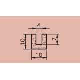 EPDM-Moosgummi U-Profil