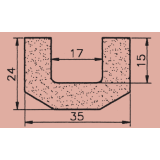 EPDM-Moosgummi U-Profil