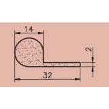 EPDM-Moosgummi P-Profil