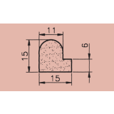 EPDM-Moosgummi P-Profil