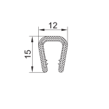 PVC-Kantenschutz mit Metallband